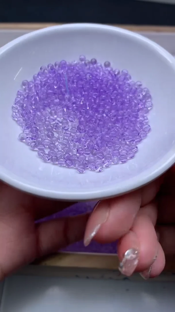 未镶嵌珠宝半成品水晶M734 维多利亚3mm100个8.8元