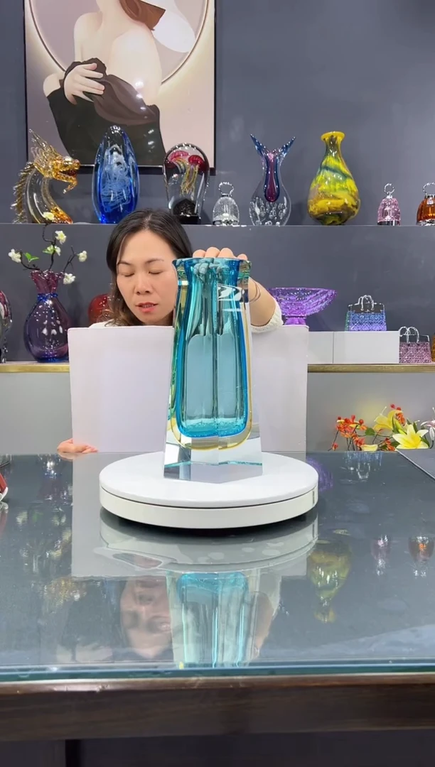 手工艺品琉璃水晶琉璃花瓶1个