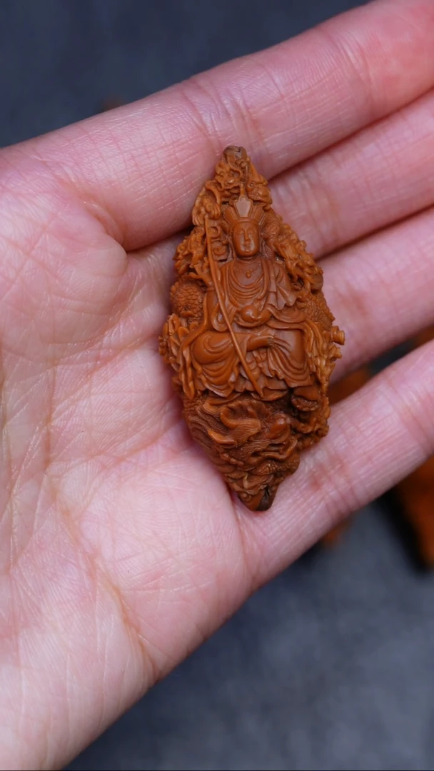 【闪购商品】橄榄核吊坠宋水官九龙地藏