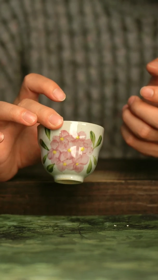 陶瓷青诗集手工手绘瓷器
