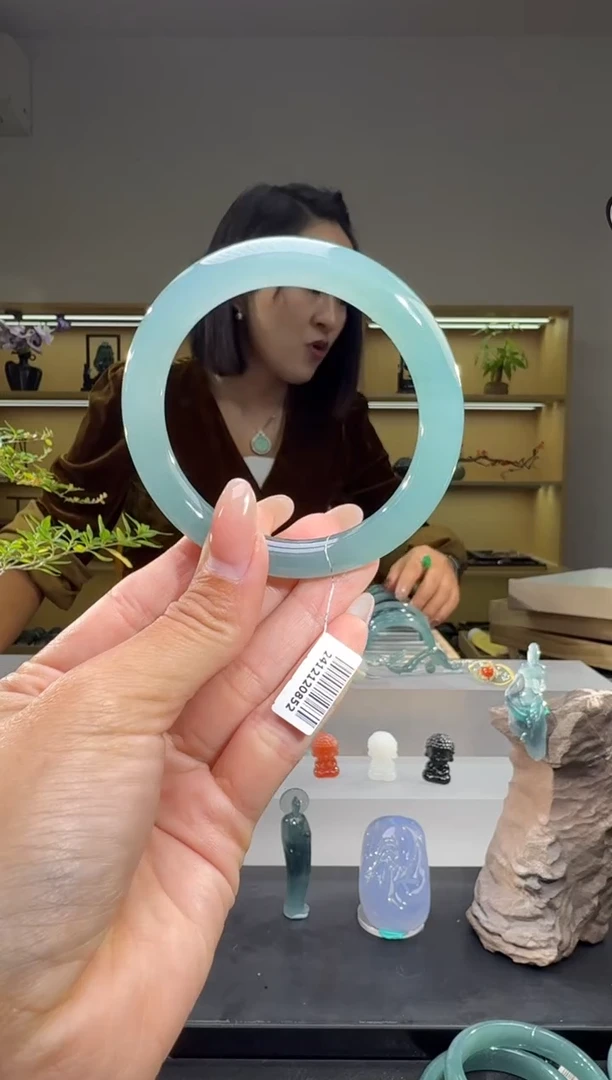 未镶嵌手镯翡翠55圈