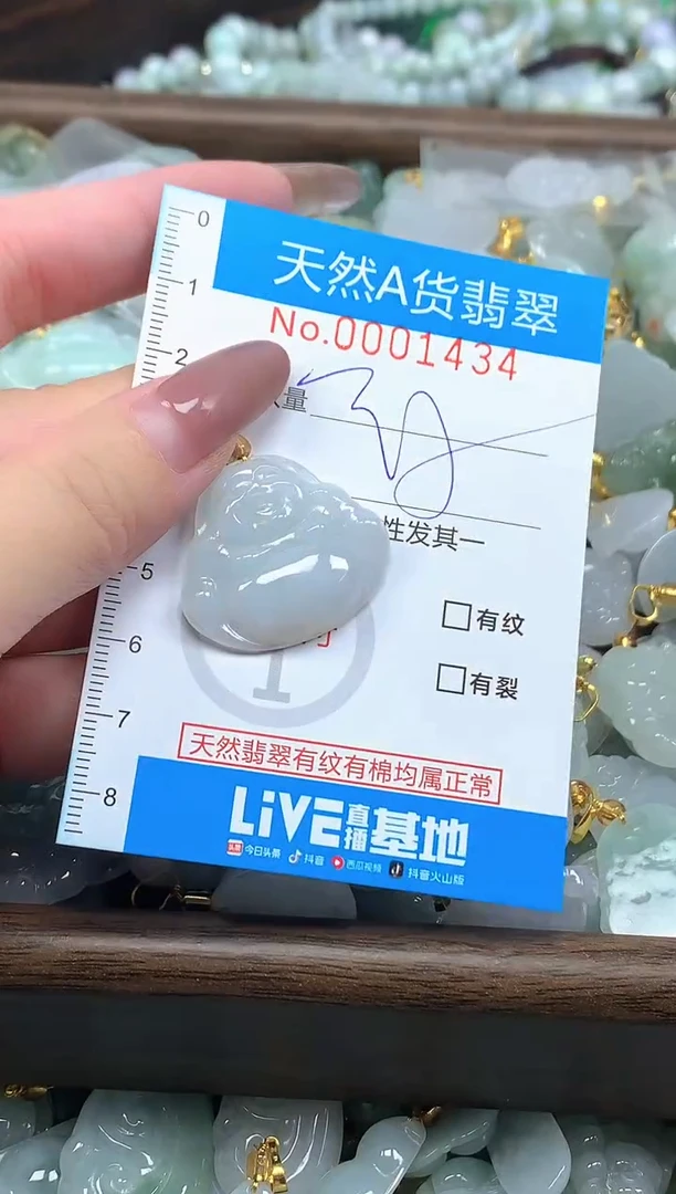 颈饰未镶嵌翡翠净货挂件-1434