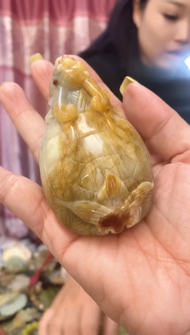 未镶嵌岫玉手把