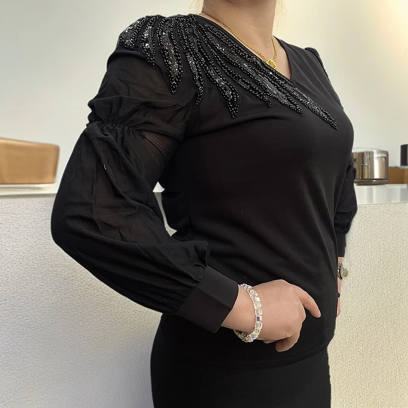 新款秋季泡泡袖上衣