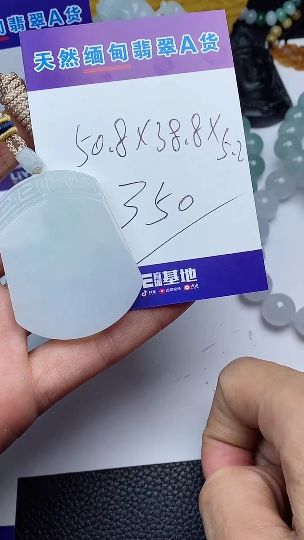 【闪购商品】翡翠颈饰未镶嵌无事牌