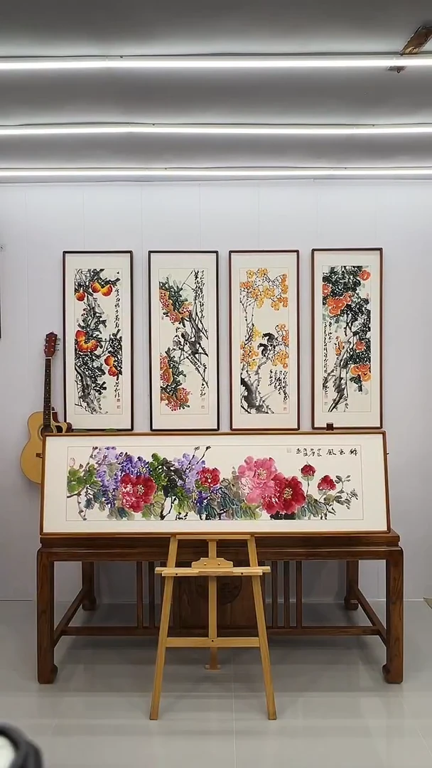 国画汪琼 160*45 醉春风