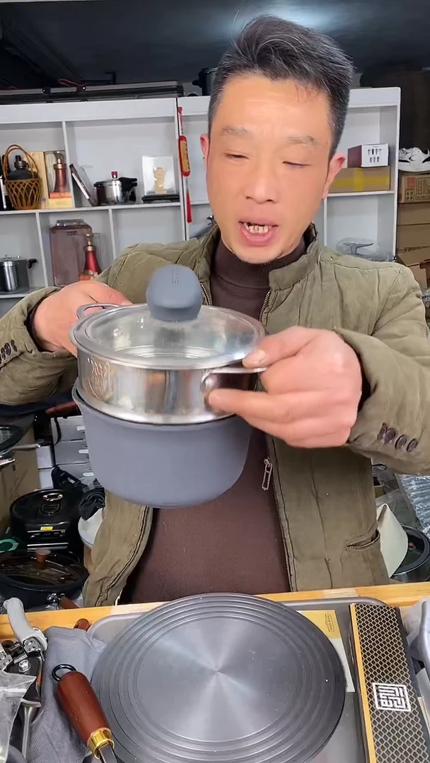 水晶玻璃1堡迪斯奶锅16有盖＋蒸笼