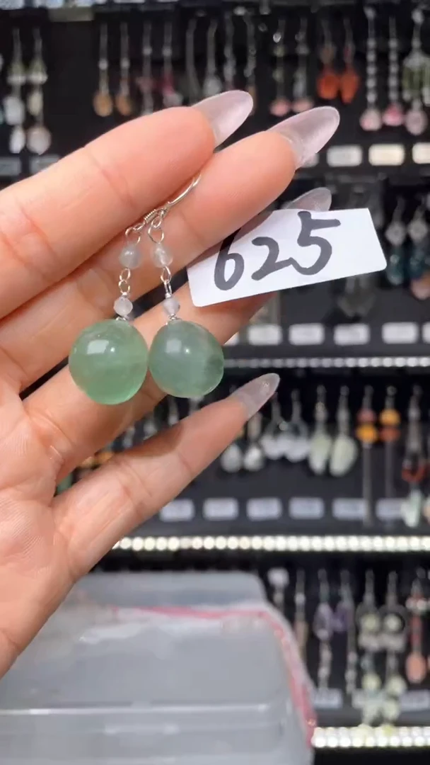 紫晶耳饰银S925镶嵌喜欢拍