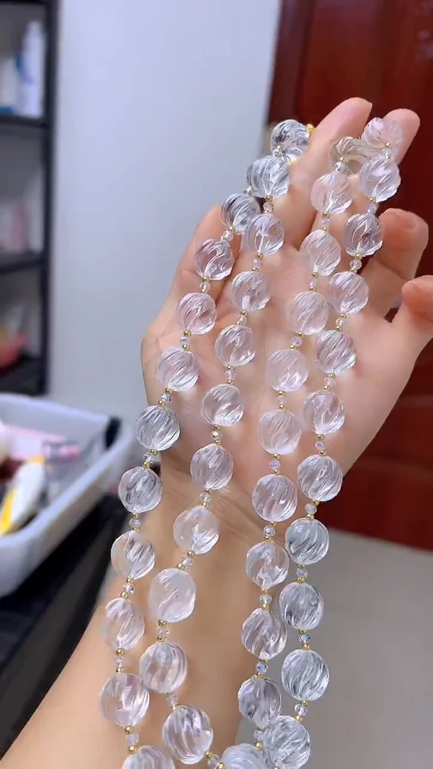 颈饰14K金镶嵌水晶随昔diy颈饰