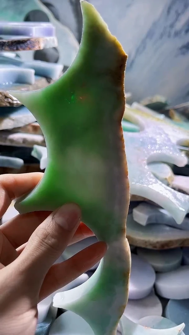 翡翠裸石缅甸翡翠A货陈5659