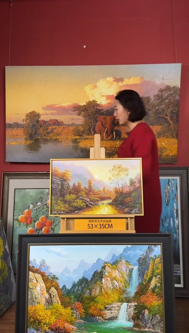 油画【62号】约53*35cm丨朝鲜原创纯手绘孤品油画丨顺丰包邮