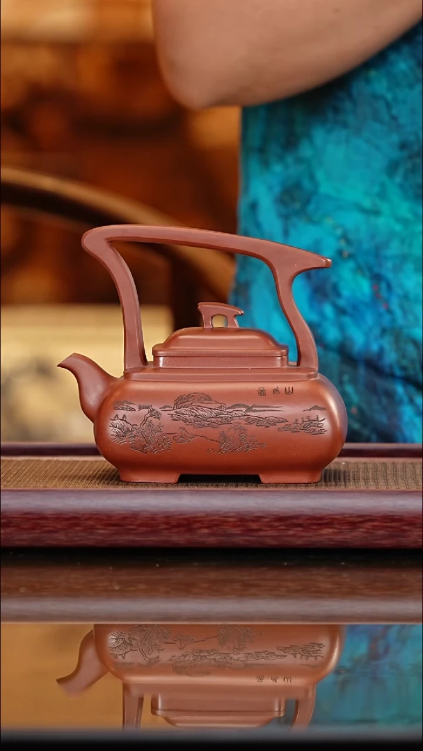 昊**源【李昌鸿】四方邀月400c+狮象玉鼎+山水画