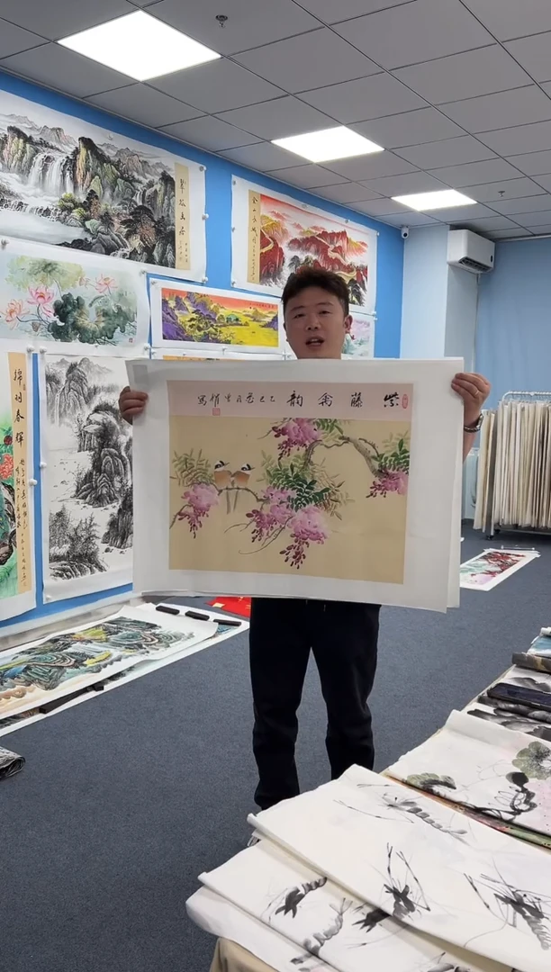 国画紫藤横同类型随机