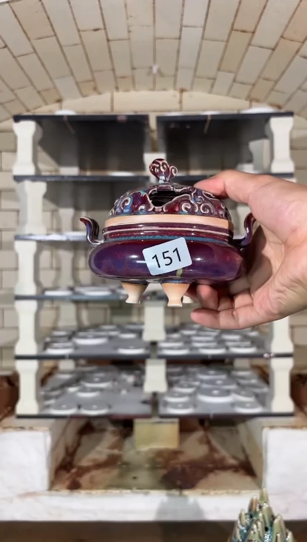 摆件精品窑变钧瓷茶器