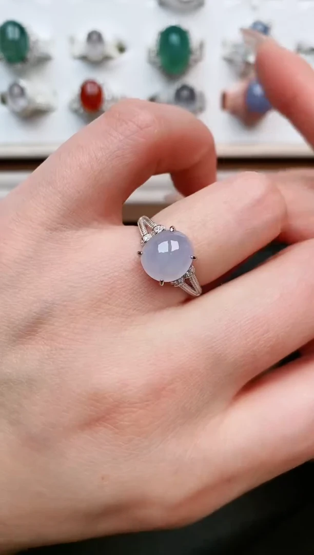 【闪购商品】翡翠戒指银S925镶嵌....