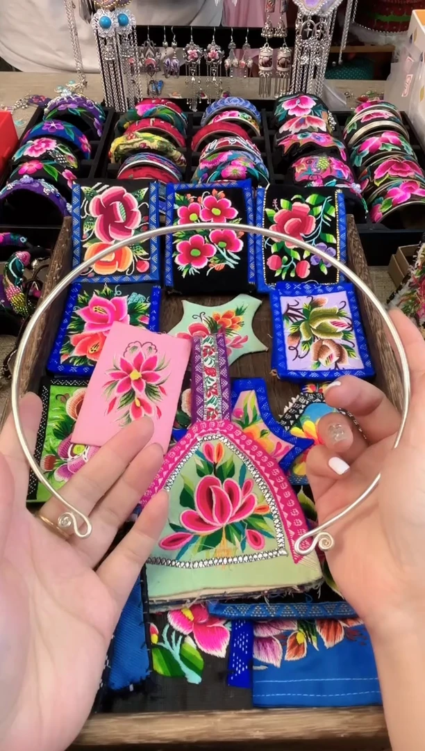 织绣艺枝独绣老绣【金刚圈】