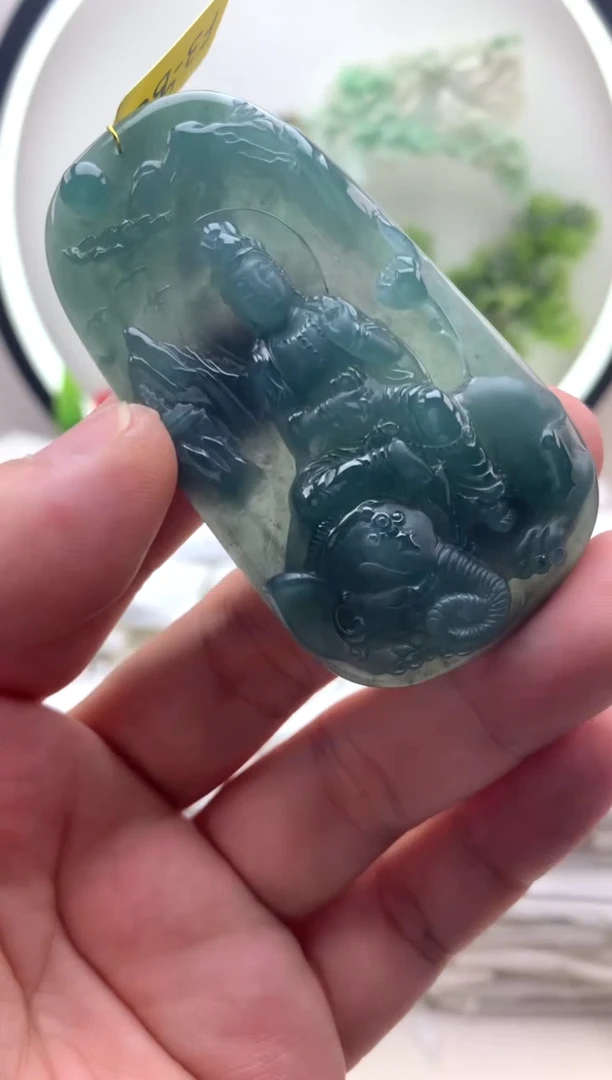 颈饰未镶嵌翡翠普贤