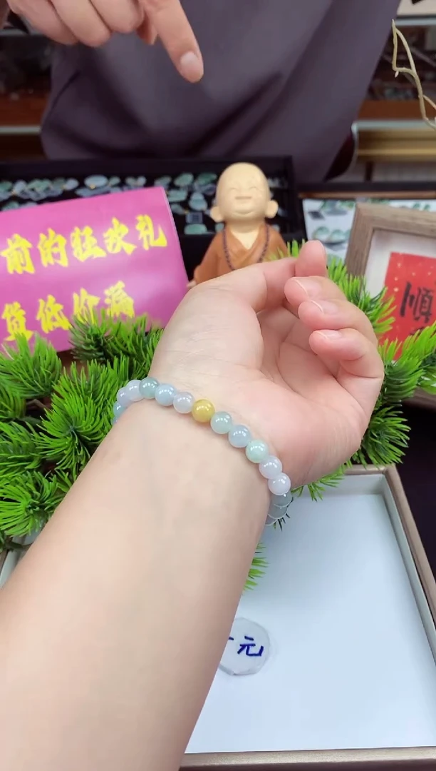 未镶嵌手串翡翠手串多样性发其一@@CMT12367