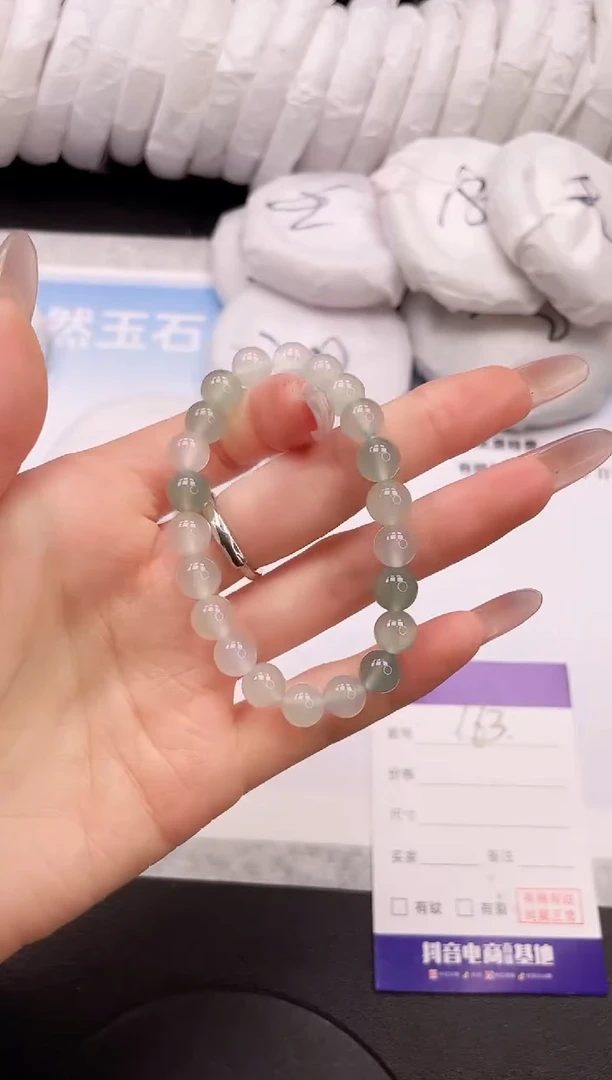 【闪购商品】石英质玉手镯未镶嵌新款绿色手链SL66随机发