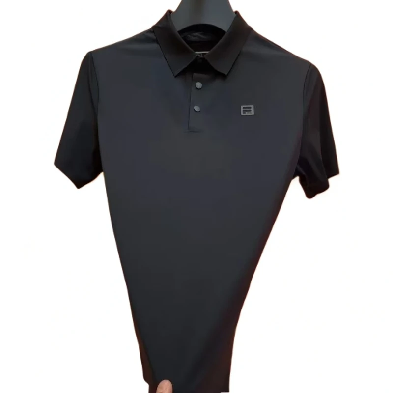 [新款POLO衫］高弹力速干T恤透气健身衣服男运动户外休闲翻领-2666