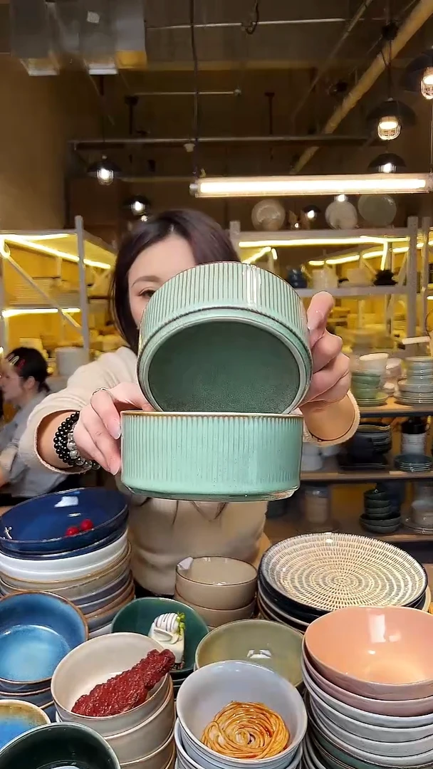 瓷29外贸尾货窑变釉下彩默认微瑕