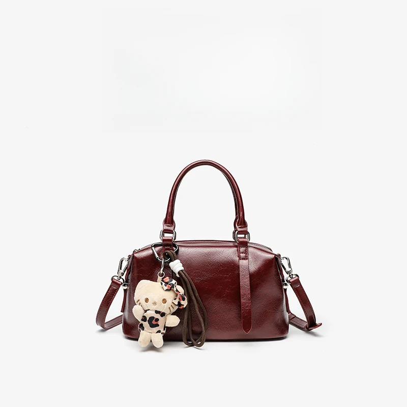 休闲波士顿枕头包BBL2492111酒红