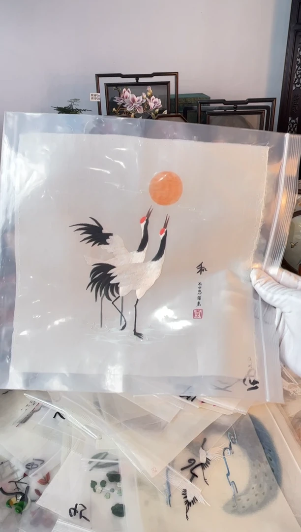 织绣纯手工苏绣双面绣苏绣150