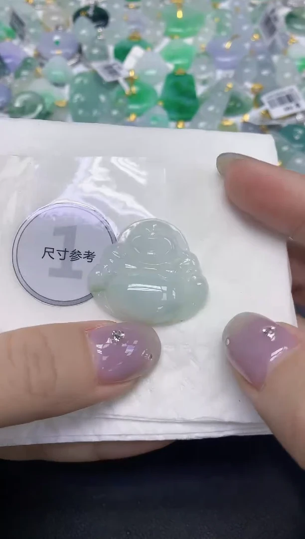 颈饰未镶嵌翡翠天然缅甸翡翠A货百元以上9元证书费自理