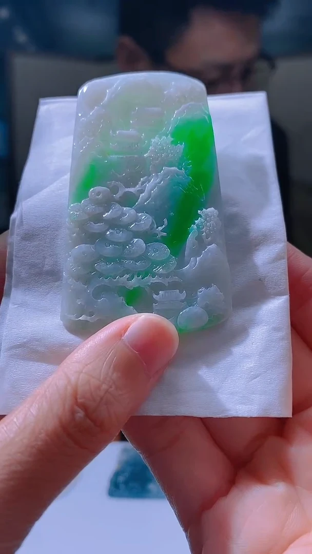 未镶嵌定制翡翠发****性ZQ翡翠毛货HZ-