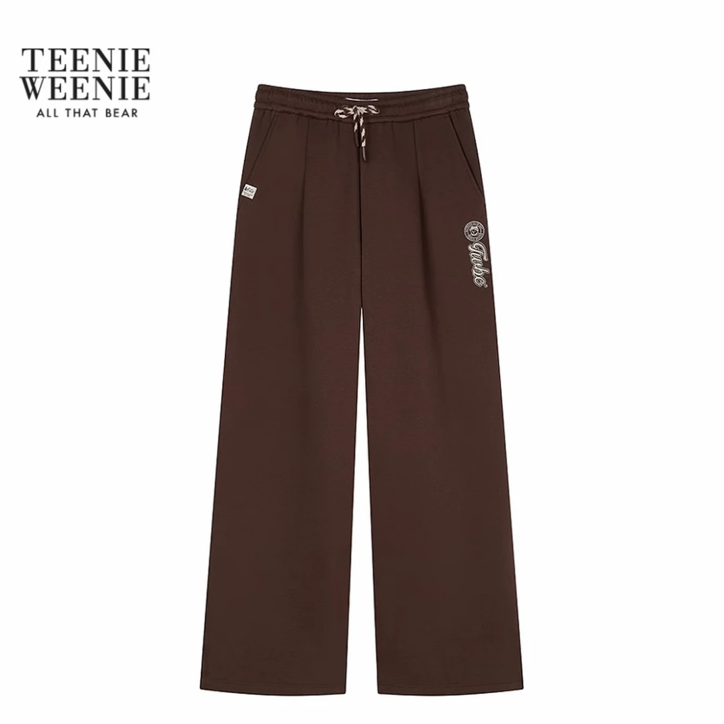 TeenieWeenie小熊卫裤女2025冬季新款时尚休闲女装女TTTM254TC1K