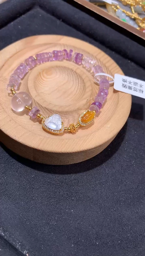 银S925镶嵌手串翡翠手串