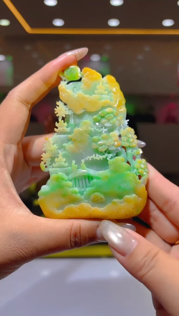 未镶嵌定制翡翠19/1213/L/山水