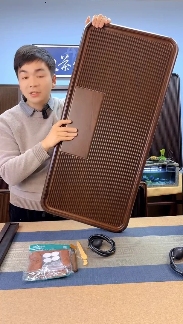 【闪购商品】凌龙黄色款式茶盘90*43*4