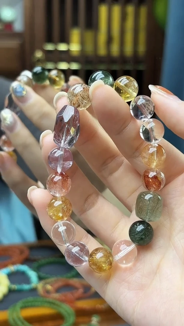 未镶嵌车挂水晶水晶多宝手串TF