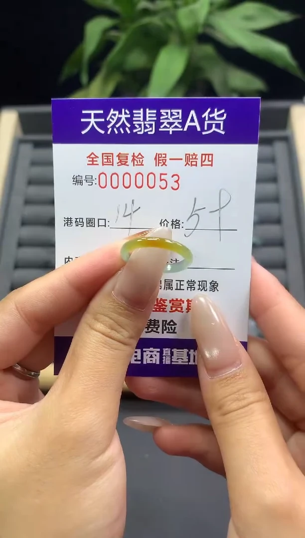 未镶嵌戒指翡翠天然  0053