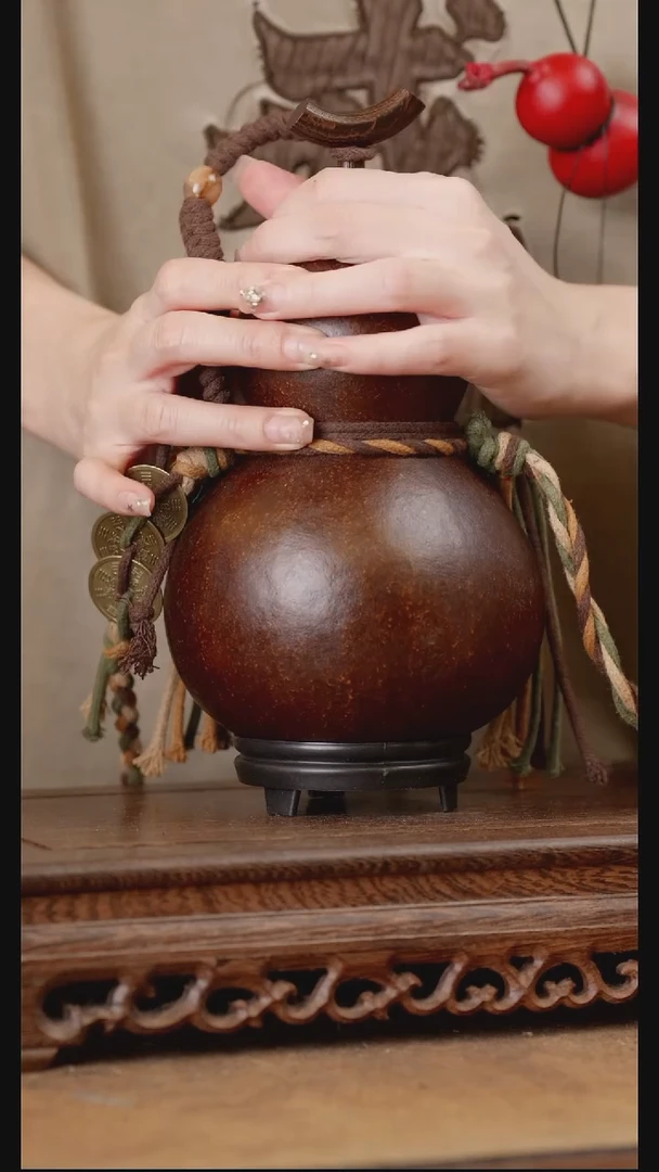 249号精品天然大漆酒葫芦一物一拍~