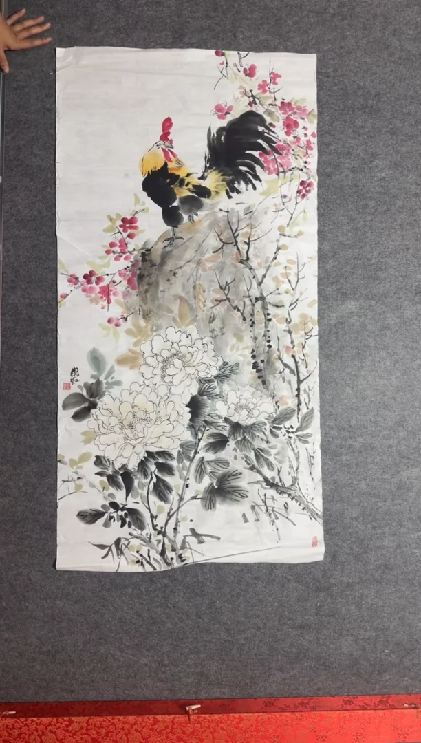 国画手绘8平尺左右