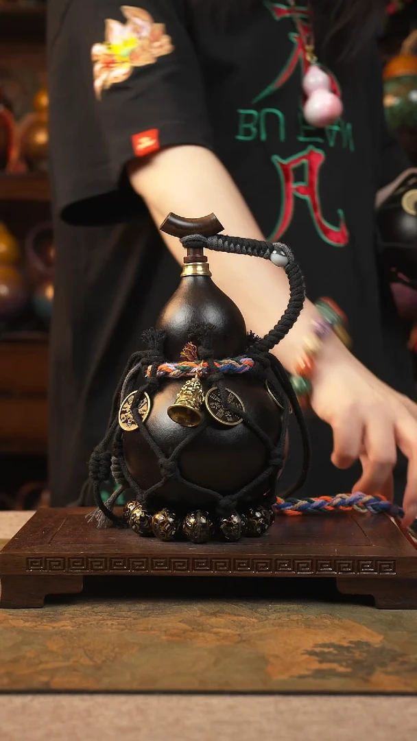 098云匠大漆酒葫芦一物一拍