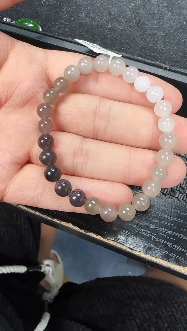 手串未镶嵌和田玉烟紫手串
