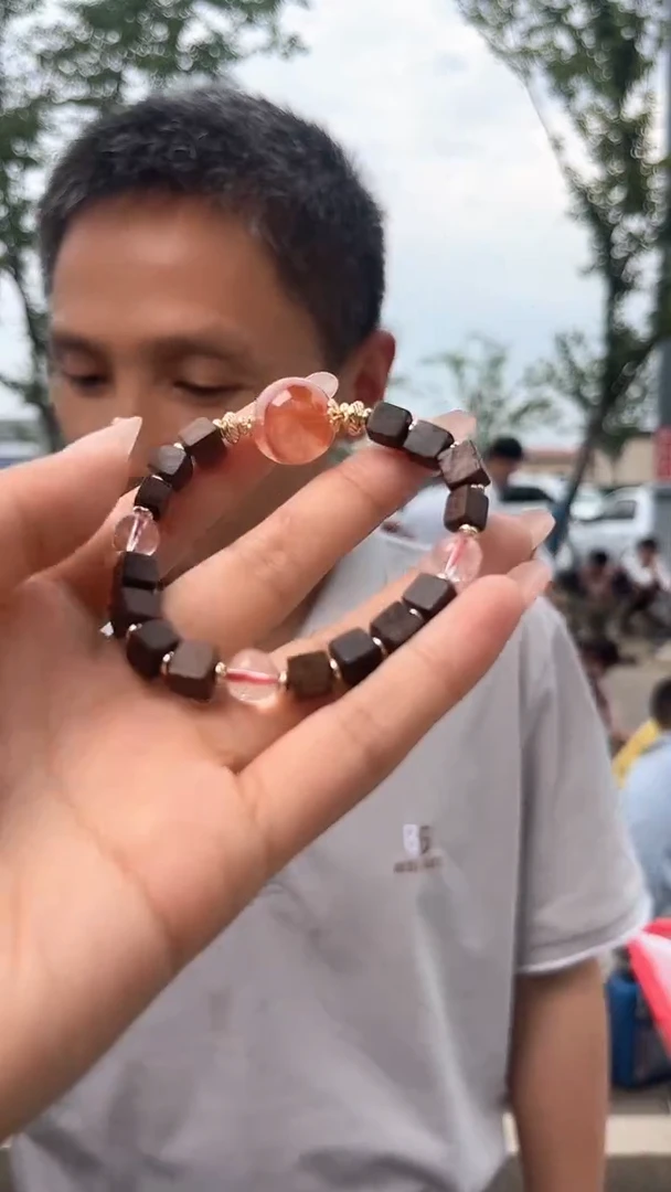 水晶手链未镶嵌天然DIY胶花手串多样性发一mm