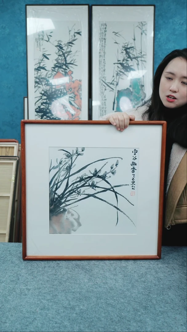 【闪购商品】国画50*50本土老师花鸟