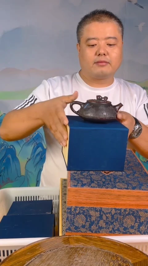 摆件景德镇陶瓷青花摆件117