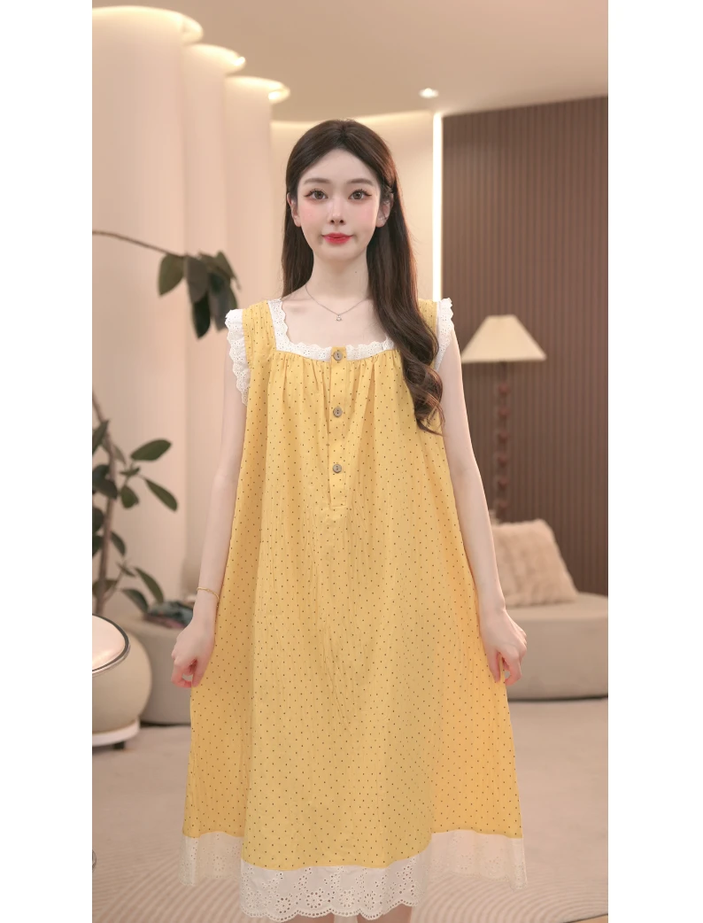 DM【月光漫步】高定设计款时尚夏季家居睡裙