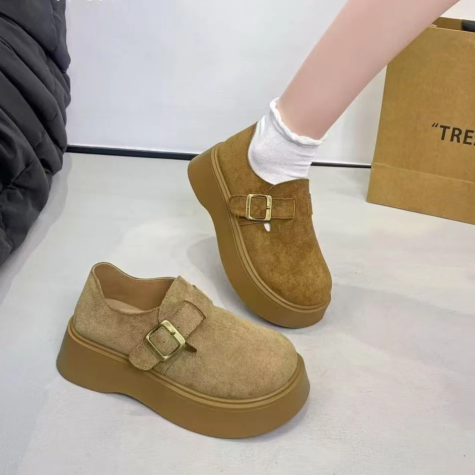 2025新款韩版厚底勃肯鞋6617