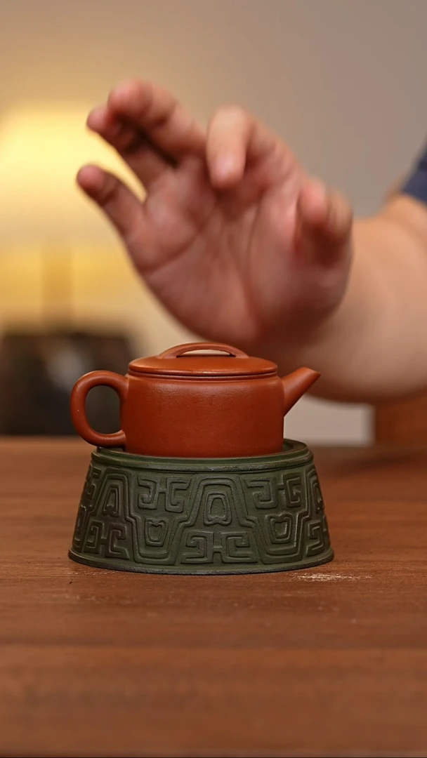 茶壶紫砂汉瓦朱泥TYT