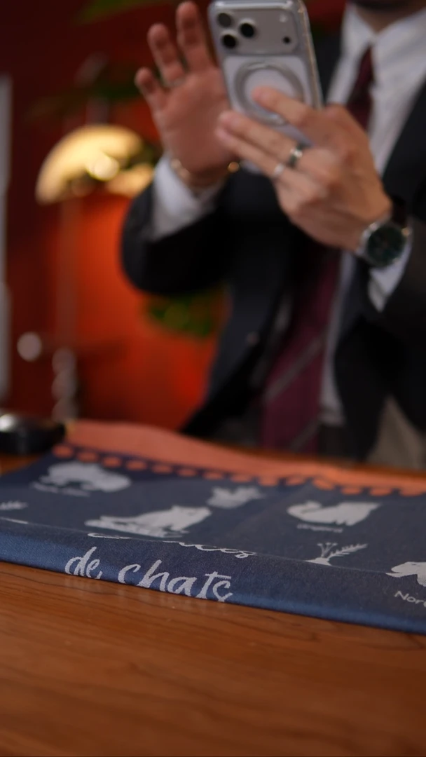 当代法国蔻合茶巾【猫】