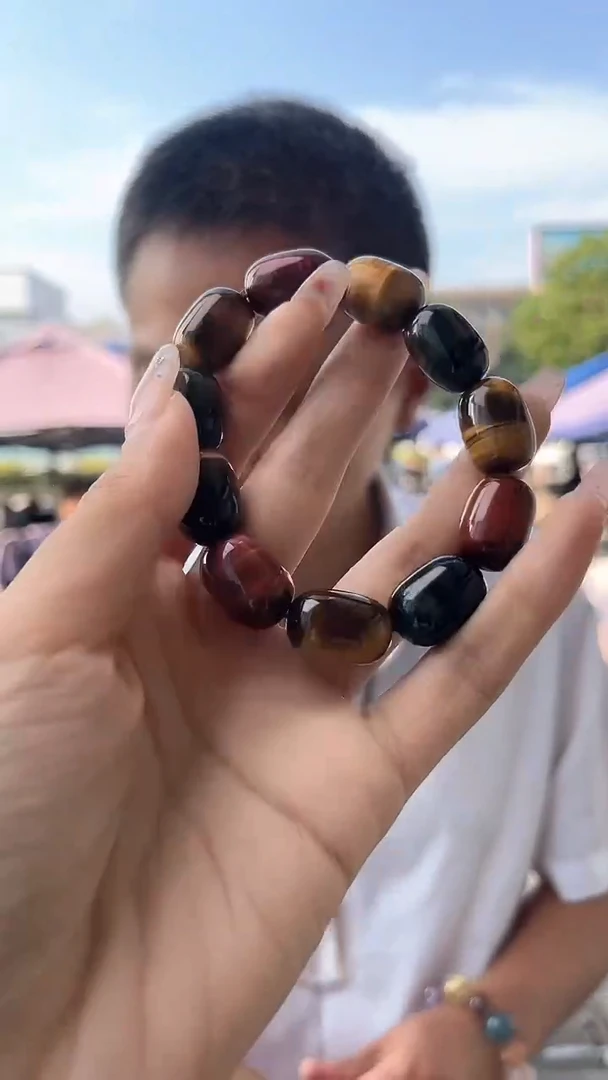 木变石（虎睛石）手链未镶嵌天然手串多样性发一12mm