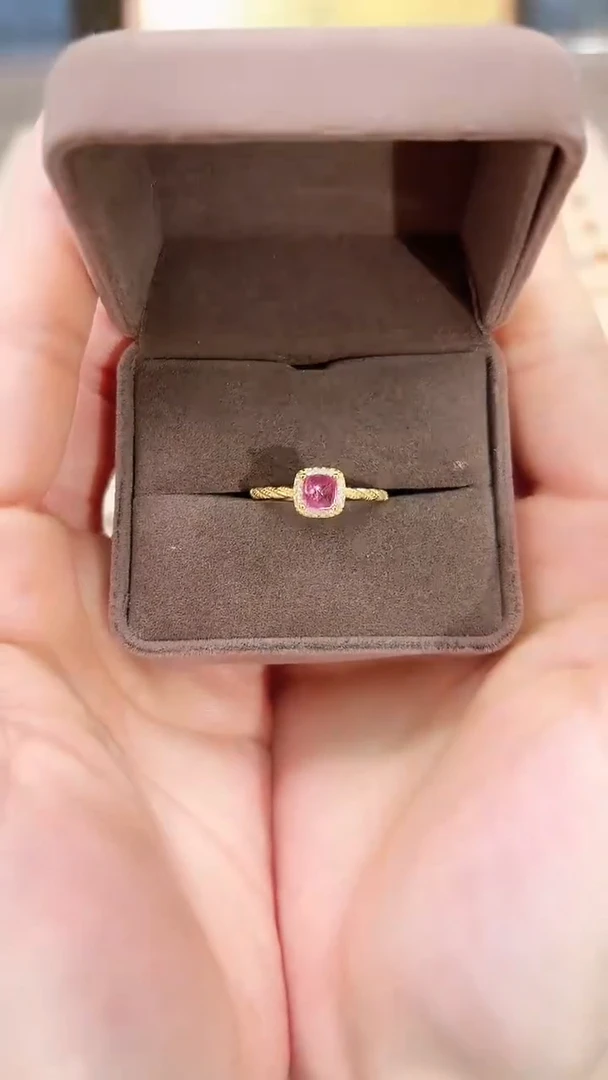 【闪购商品】碧玺戒指银S925镶嵌09天然宝石