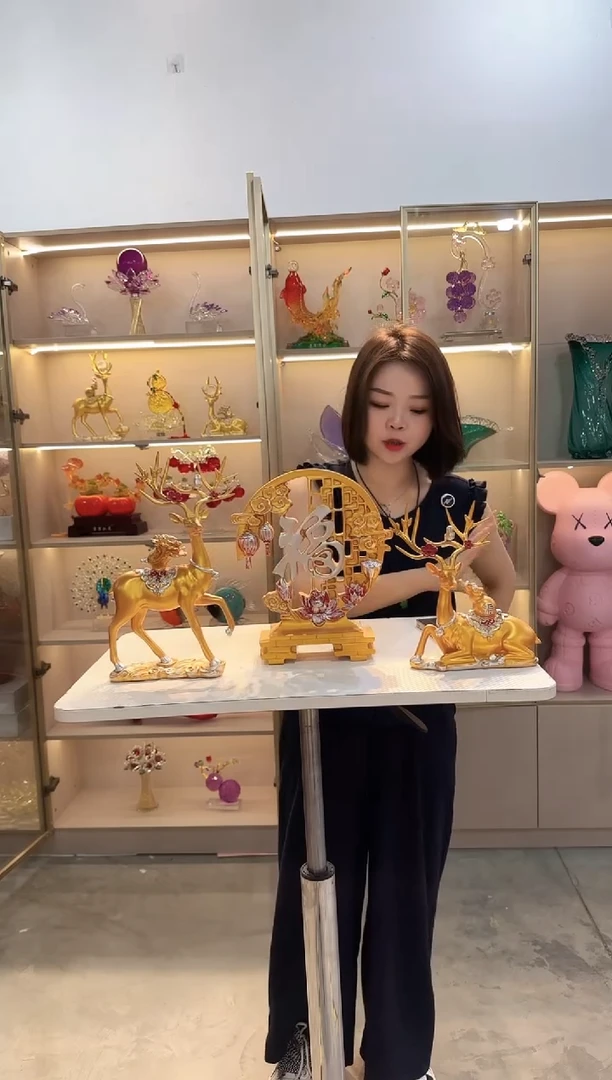 琉璃手工艺品优选花瓶花器T-早46