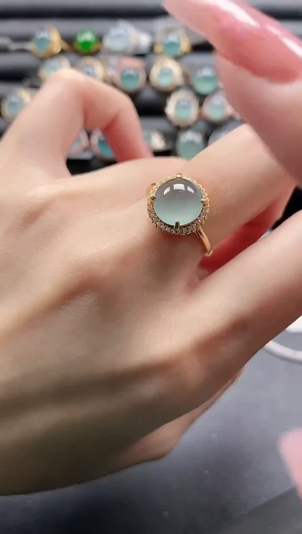 【闪购商品】翡翠戒指银S925镶嵌1111